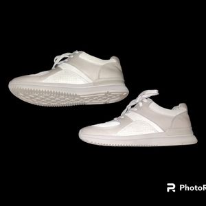 EVERLANE The Trainer Gray Leather Sneaker Women Sz 9.5 Men's Sz 7.5